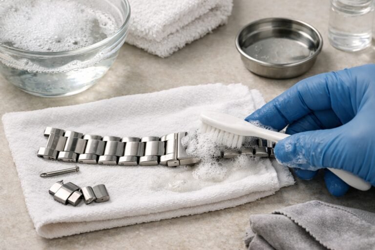 Comment nettoyer un bracelet de montre en acier