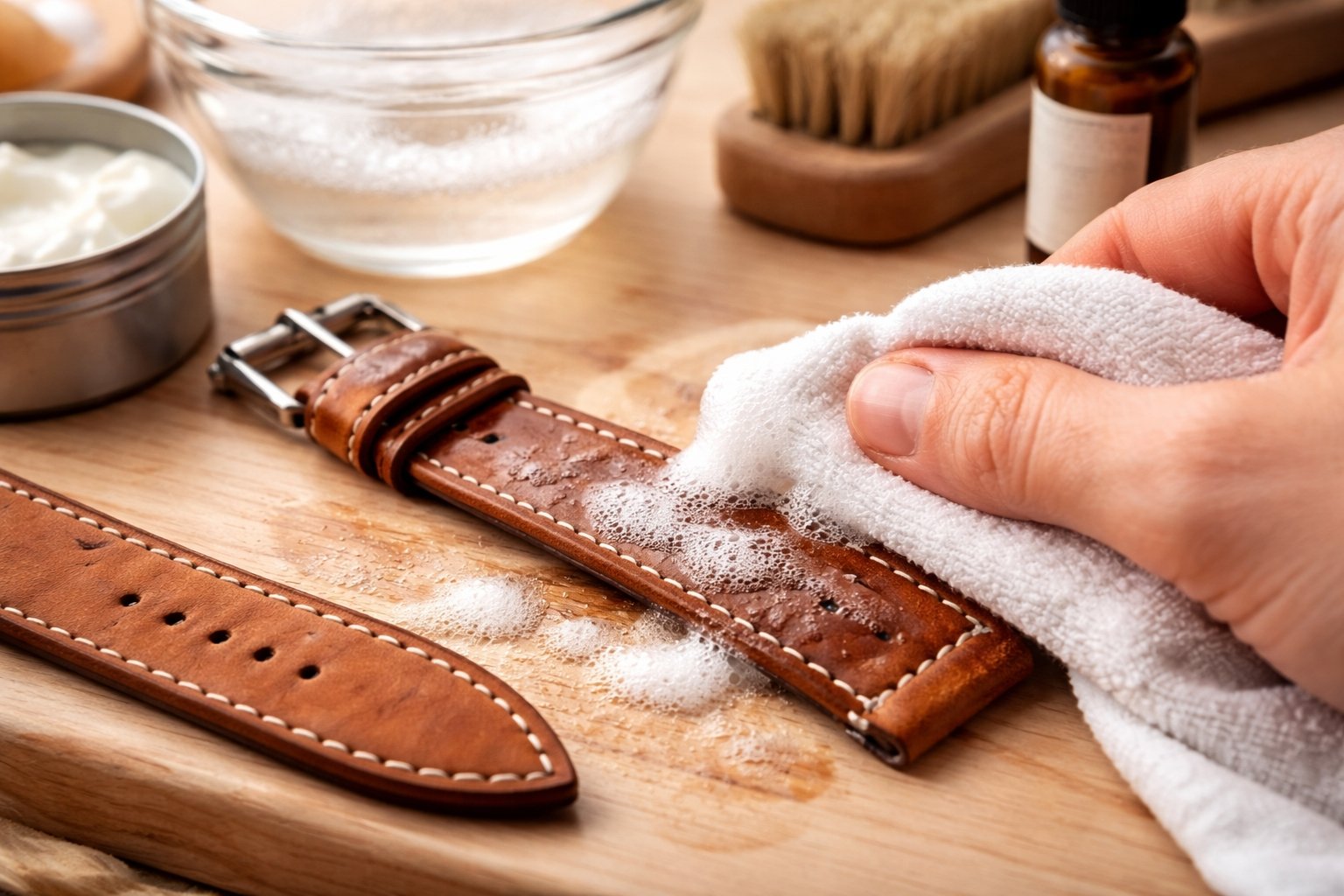 Comment nettoyer un bracelet en cuir