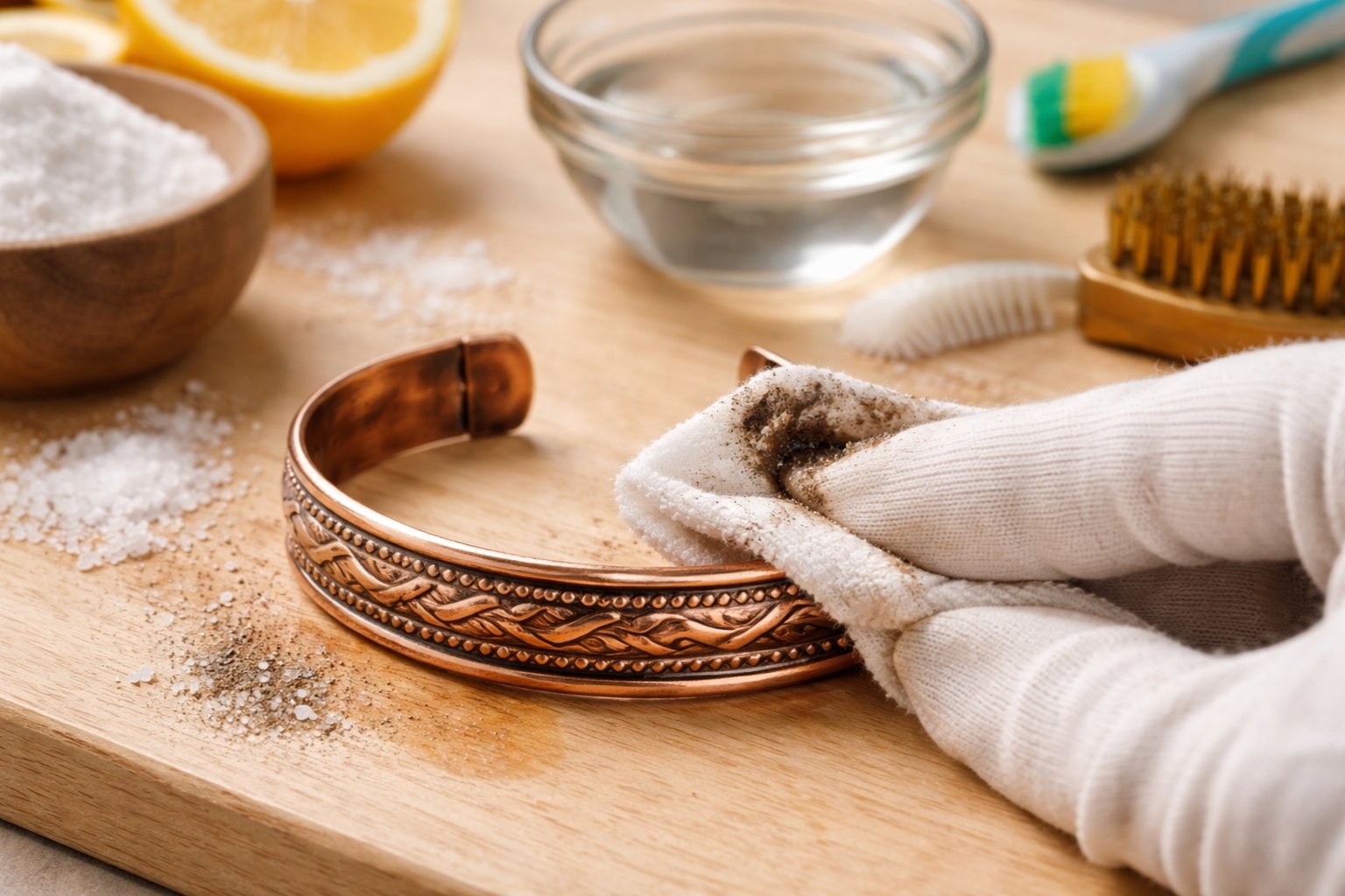 Comment nettoyer un bracelet en cuivre facilement