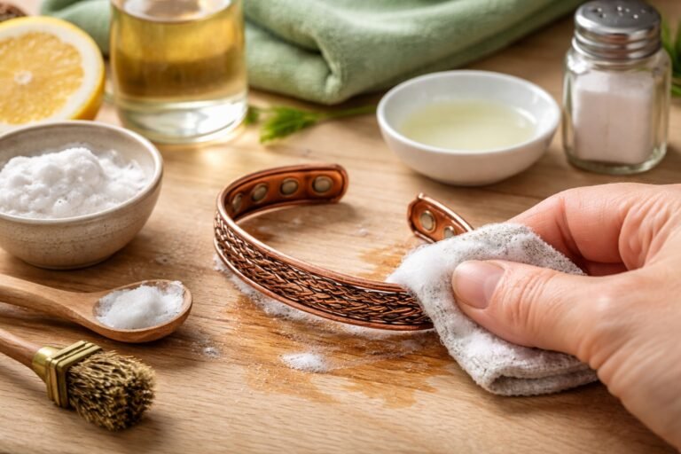 Comment nettoyer un bracelet en cuivre magnétique