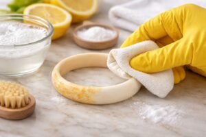 Comment nettoyer un bracelet en ivoire jauni