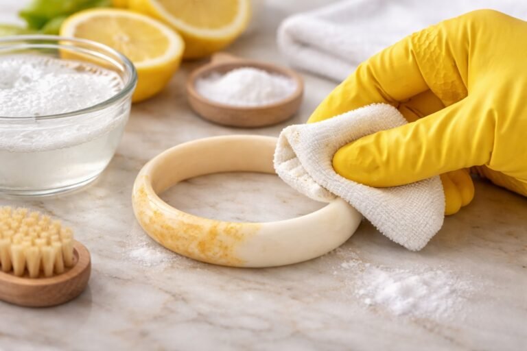 Comment nettoyer un bracelet en ivoire jauni