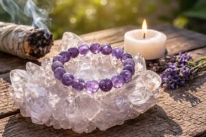 Comment recharger un bracelet de pierre améthyste